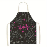 NAIL TECH APRON | FUNNY CUTE COTTON LINEN