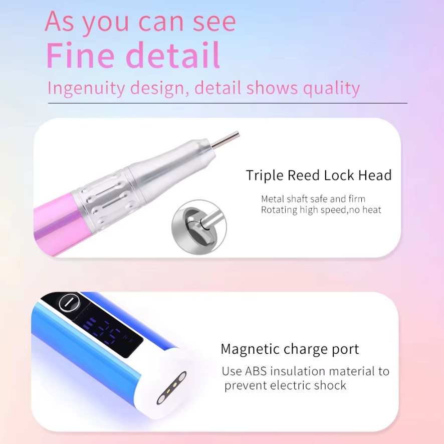 NAIL DRILL | 2 IN 1 HYBRID CORDLESS MOTOR