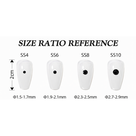 CRYSTAL LIZFD | BLACK #04 RHINESTONE | Bag 1440 pcs