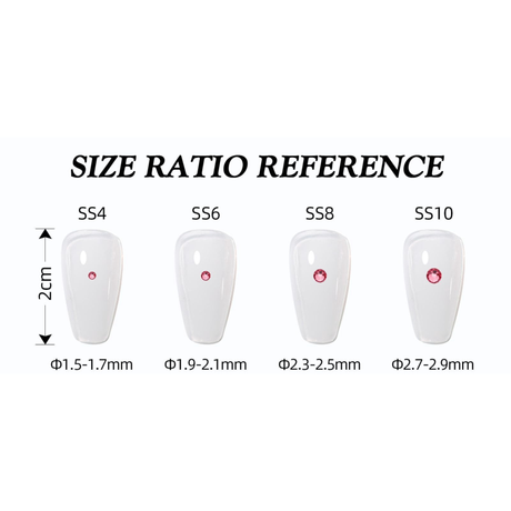 CRYSTAL LIZFD | PINK RHINESTONE | Bag 1440 pcs