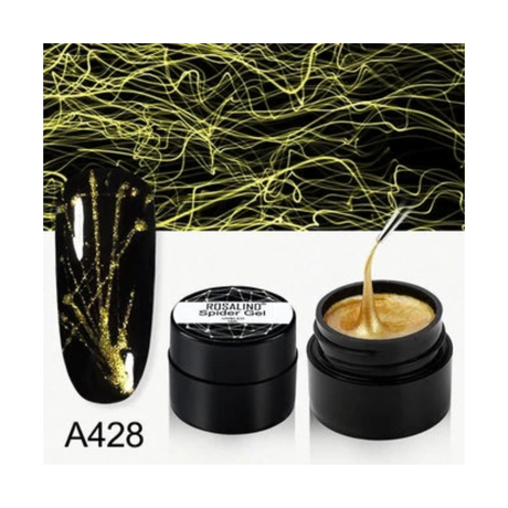 Spider Gel Design - Gold