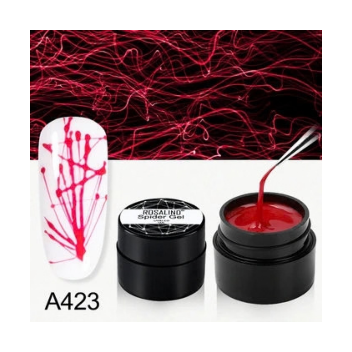 Spider Gel Design - Red