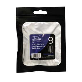 Jackie Signature - Soft Gel Tips Refill Bags - Square Long (50pcs)