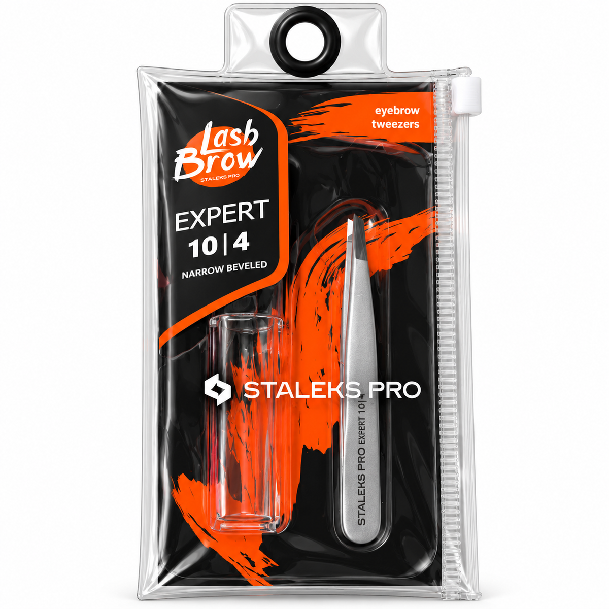 STALEKS | EXPERT 10 TYPE 4 PROFESSIONAL EYEBROW TWEEZERS | NARROW BEVELED