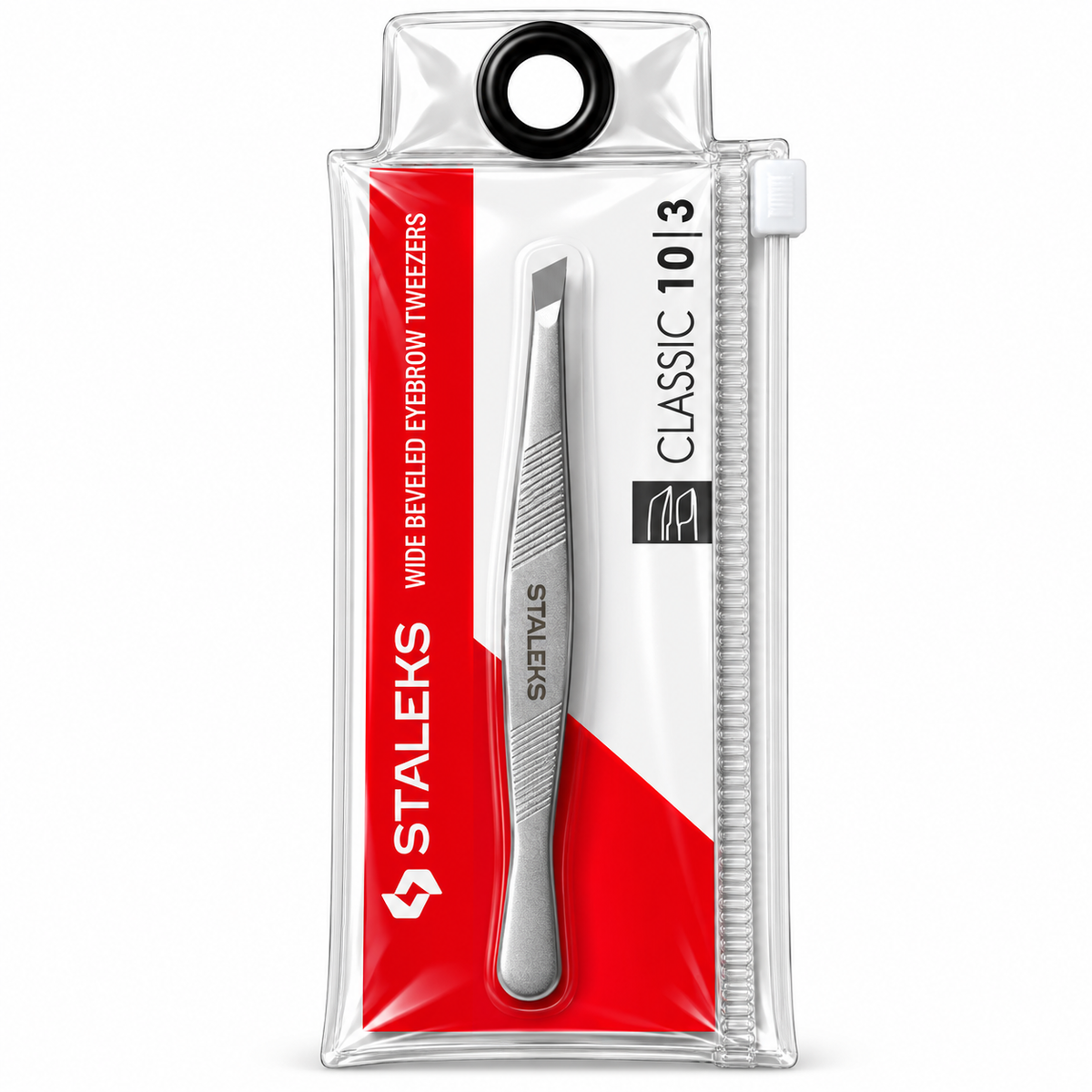 STALEKS | CLASSIC 10 TYPE 3 EYEBROW TWEEZERS | WIDE BEVELED