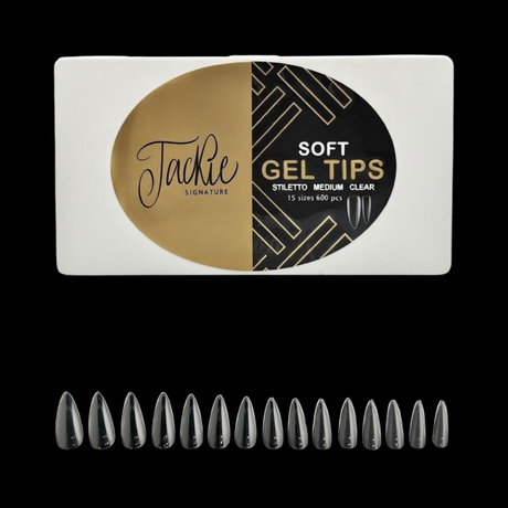 JACKIE SIGNATURE | SOFT GEL TIPS CLEAR | NATURAL
