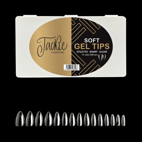 JACKIE SIGNATURE | SOFT GEL TIPS CLEAR | NATURAL
