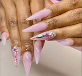 DND | SMALL - CLEAR STILETTO TIPS BOX (550 PCS)