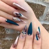 DND | SMALL - CLEAR STILETTO TIPS BOX (550 PCS)