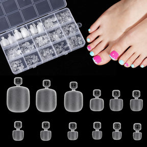 Toe Tip Box - Full Cover - Frosted - 12 Sizes