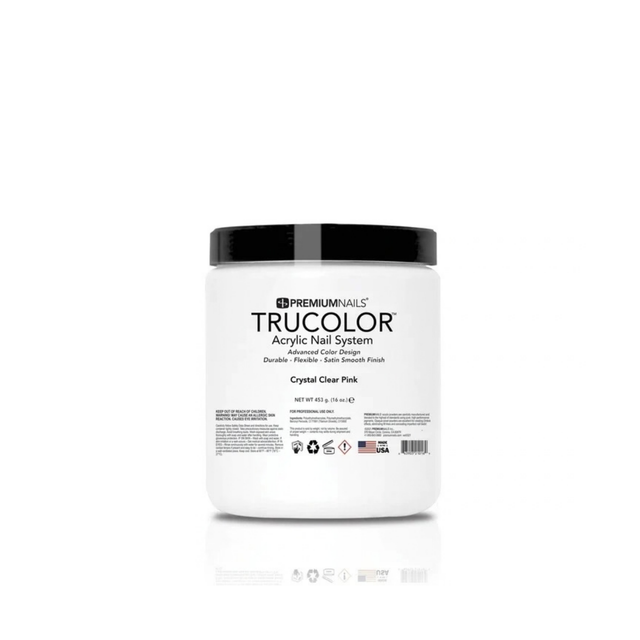 Trucolor - Acrylic Powder - Crystal Clear Pink (16 oz)