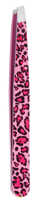 Satin Edge - Tip Tweezers - Animal - Pink