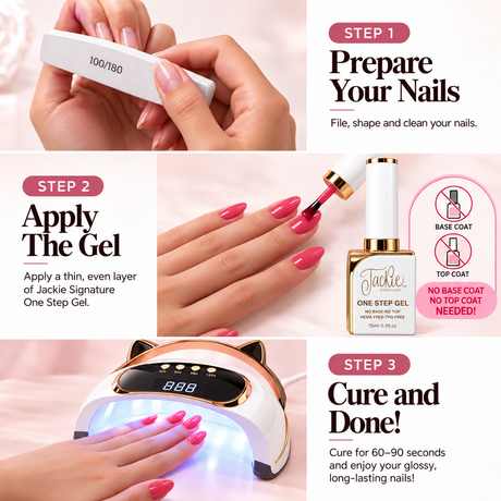 JACKIE SIGNATURE | ONE STEP GEL – NO BASE, NO TOP