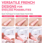 FRENCH TIP NAIL STAMPER SILICONE - CLEAR