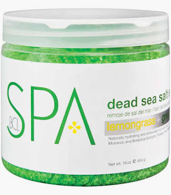 BCL SPA | DEAD SEA SALT SOAK 16 OZ | LEMONGRASS + GREEN TEA
