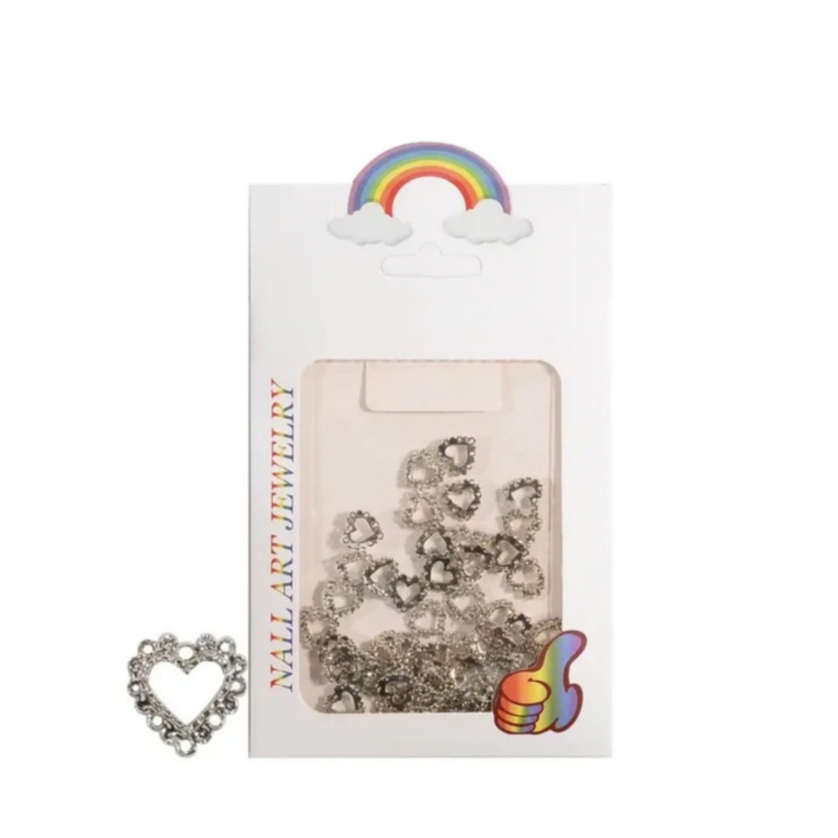 VALENTINE NAIL CHARM | METAL HEART
