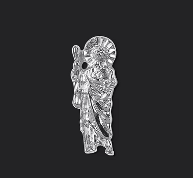 VIRGIN MARY CHARM SILVER - BAG OF 12 PCS