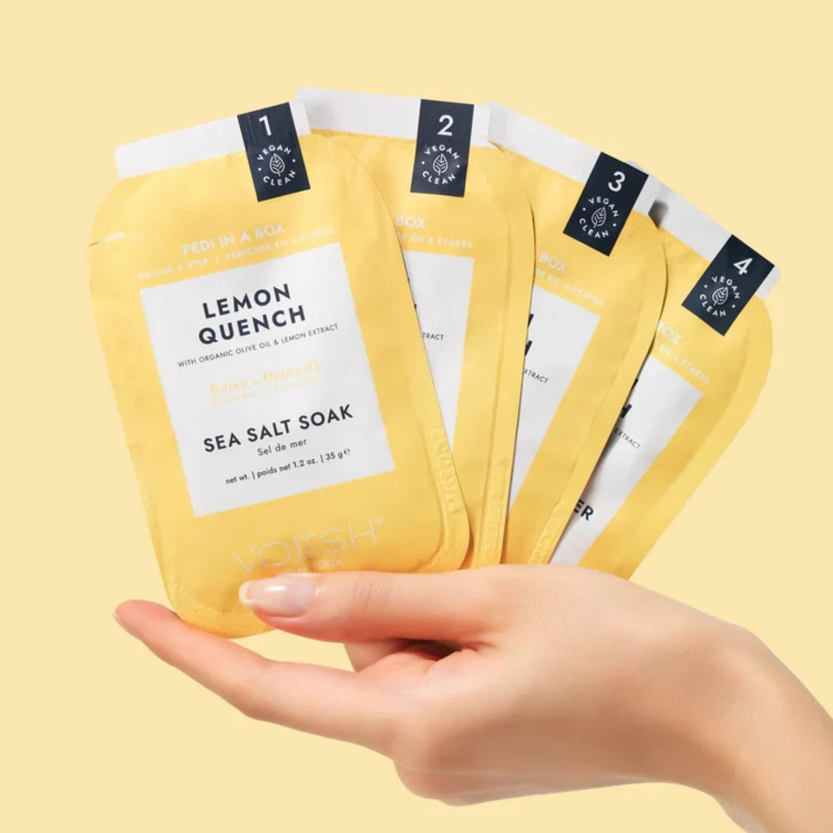 VOESH | PEDI IN A BOX | 4 STEP - LEMON QUENCH