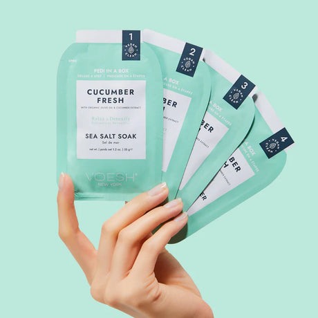 VOESH | PEDI IN A BOX | 4 STEP - CUCUMBER FRESH