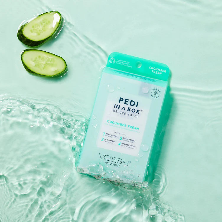 VOESH | PEDI IN A BOX | 4 STEP - CUCUMBER FRESH