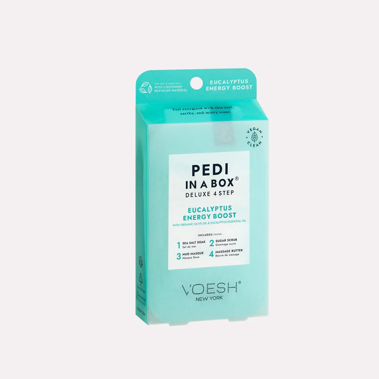 VOESH | PEDI IN A BOX | 4 STEP - EUCALYPTUS ENERGY BOOST