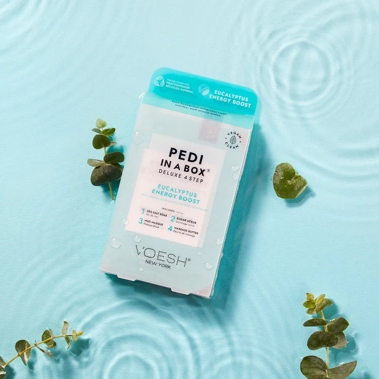VOESH | PEDI IN A BOX | 4 STEP - EUCALYPTUS ENERGY BOOST