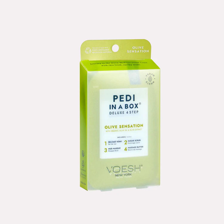 VOESH | PEDI IN A BOX | 4 STEP - OLIVE SENSATION