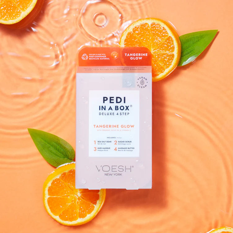 VOESH | PEDI IN A BOX | 4 STEP - TANGERINE TWIST