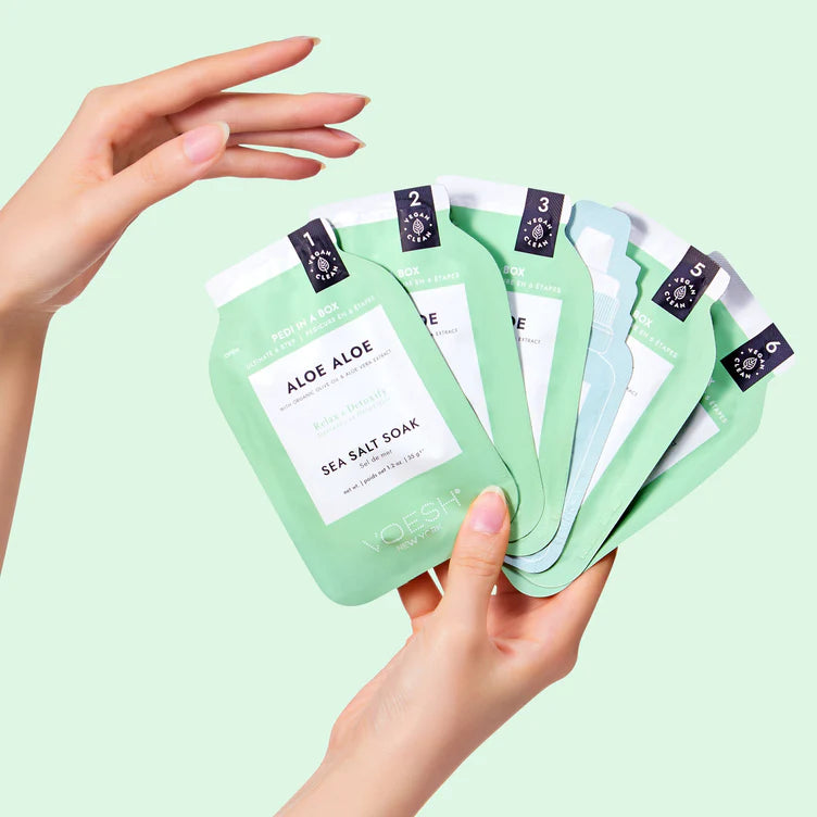 VOESH | PEDI IN A BOX | ULTIMATE 6 STEP - ALOE ALOE