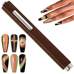 Magnet - 3 in 1 - Wood Handle - 1 Head Flower 1 Hear Round