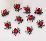 HALLOWEEN NAIL CHARM | HEART SPIDER MINI (20pcs)