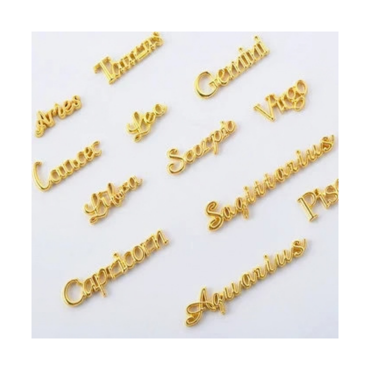 Zodiac Nail Charm - Gold