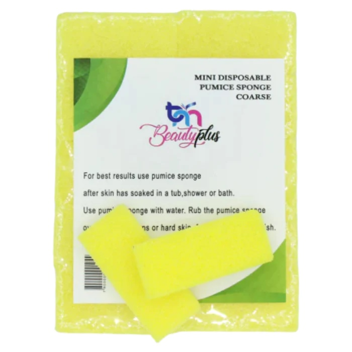 BeautyPlus |  Mini Disposable Pumice Sponge - Yellow 40pcs/pk