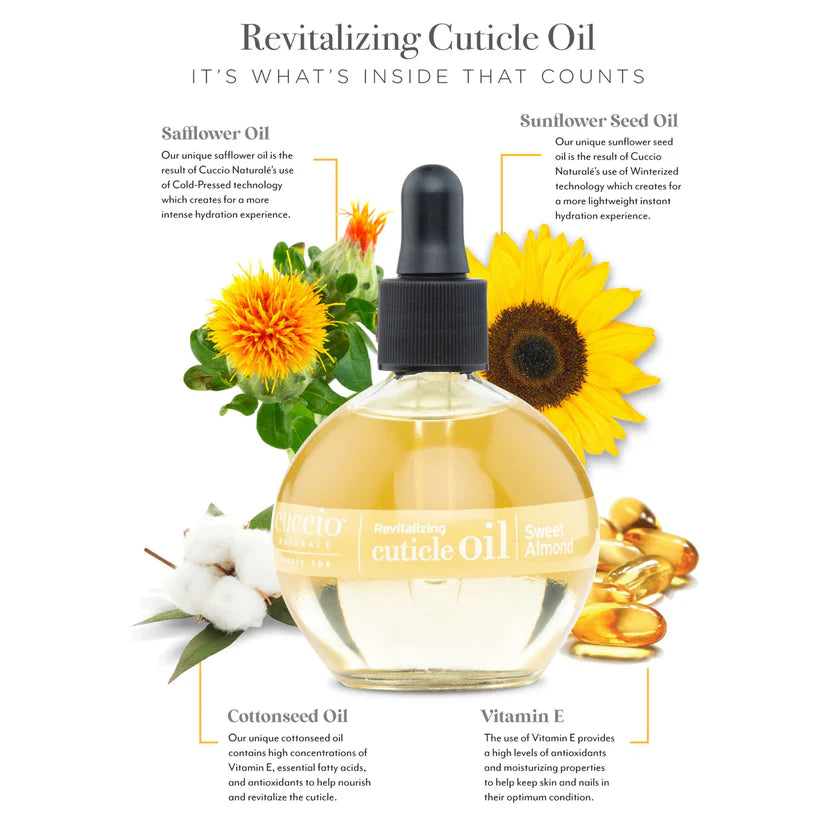 CUCCIO - SWEET ALMOND CUTICLE REVITALIZING OIL - 2.5 OZ