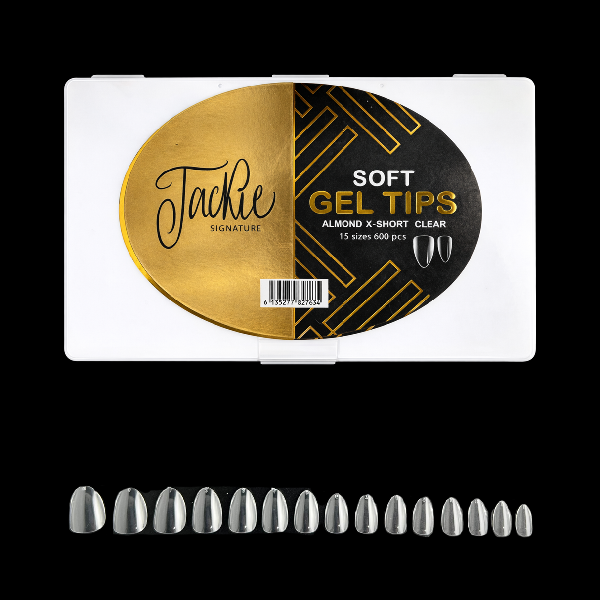 JACKIE SIGNATURE | SOFT GEL TIPS CLEAR | NATURAL