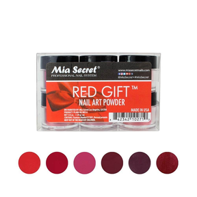 Mia Secret - Red Gift Acrylic Powder (1/4 oz) - 6 pcs
