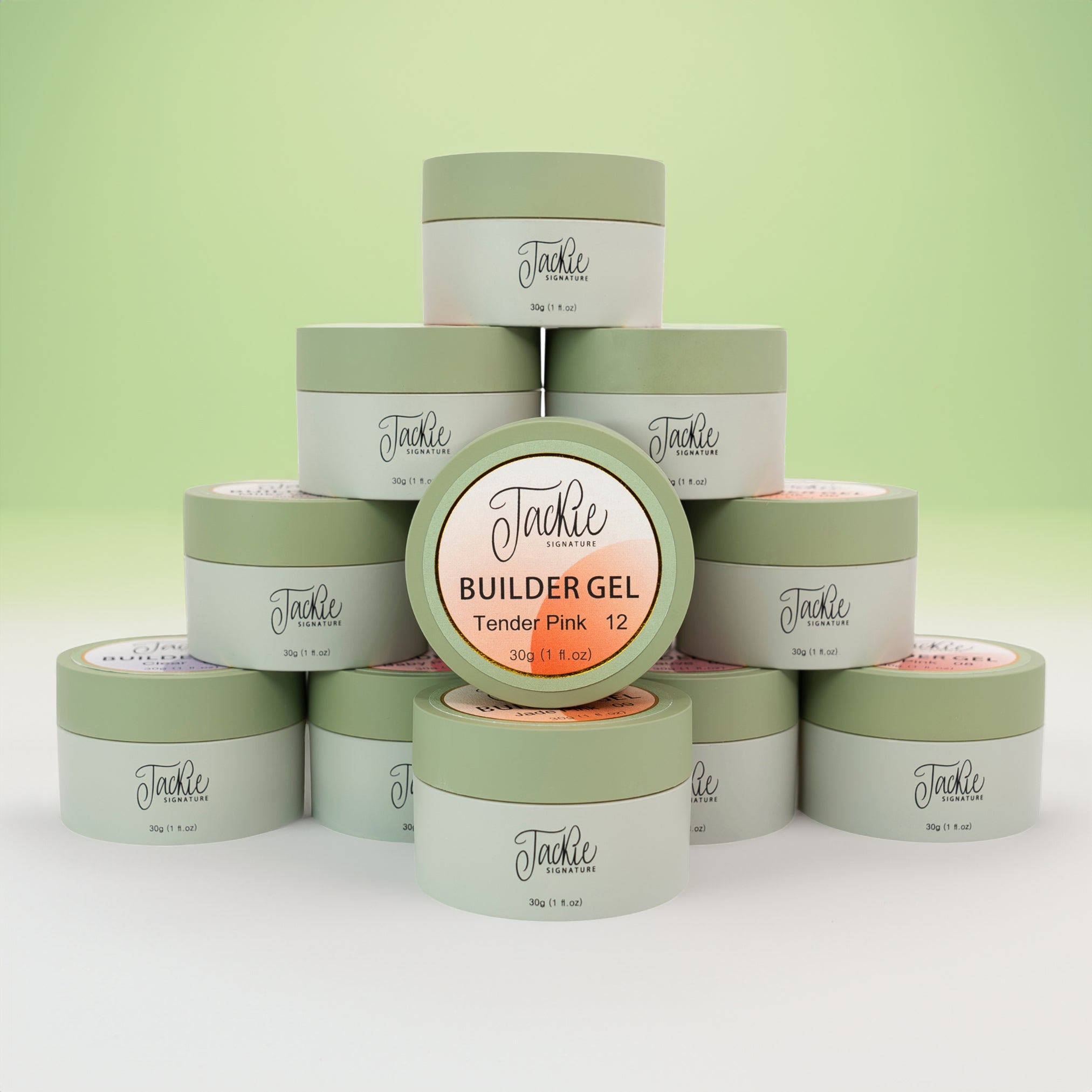 JACKIE SIGNATURE | BUILDER GEL JAR 30g | SET 12 COLORS – Lucky
