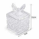DAPPEN DISH | BUTTERFLY LID GLASS JAR