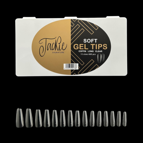 JACKIE SIGNATURE | SOFT GEL TIPS CLEAR | NATURAL