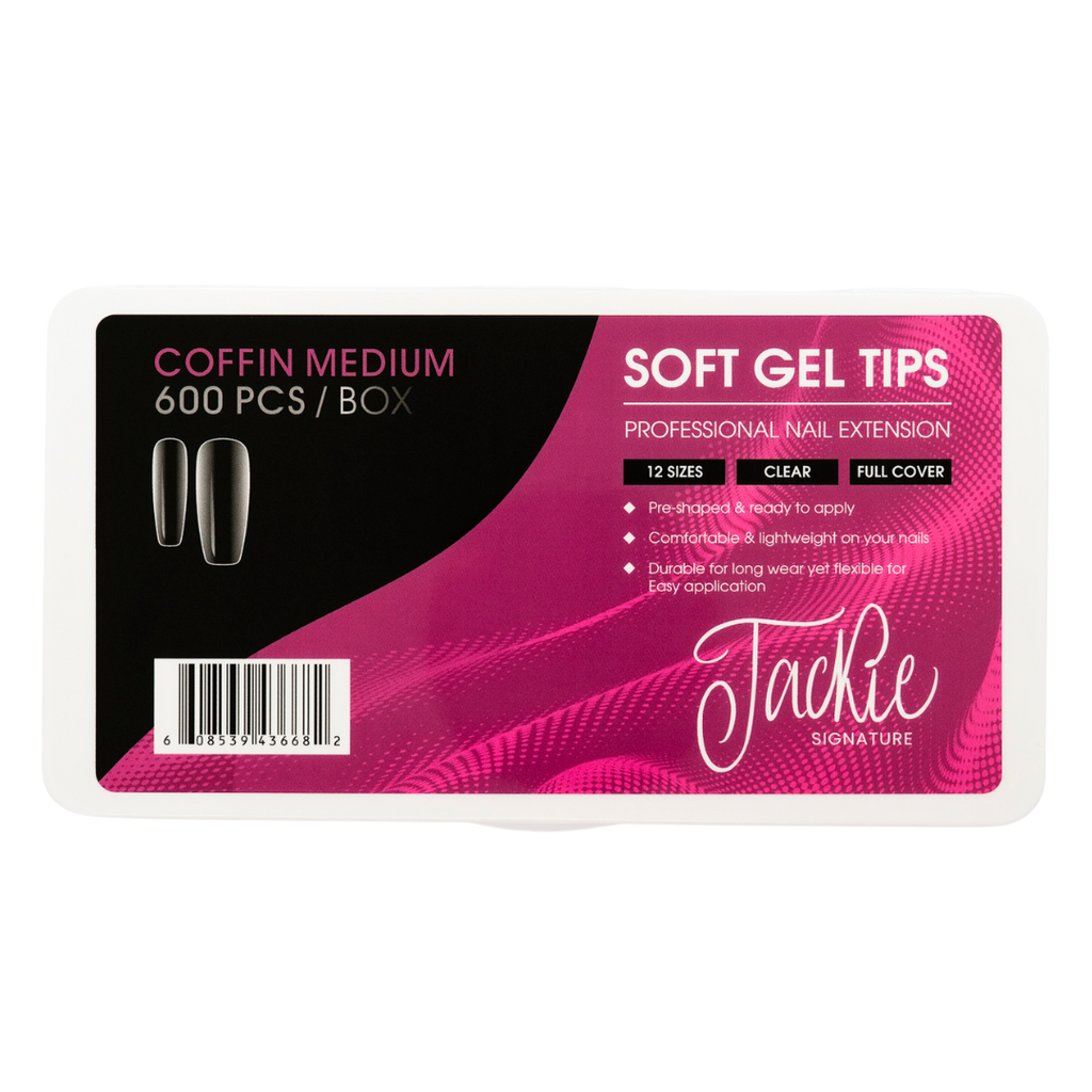 JACKIE SIGNATURE | SOFT GEL TIPS | COFFIN