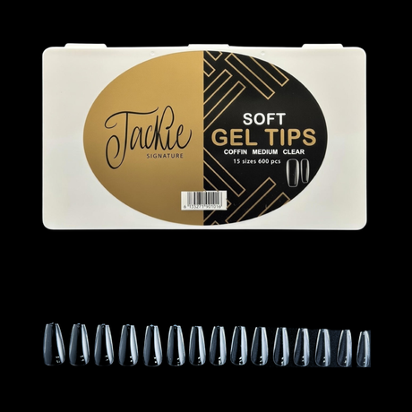JACKIE SIGNATURE | SOFT GEL TIPS CLEAR | NATURAL
