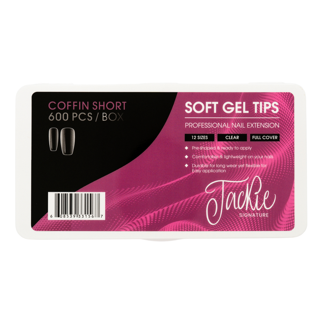 JACKIE SIGNATURE | SOFT GEL TIPS | COFFIN