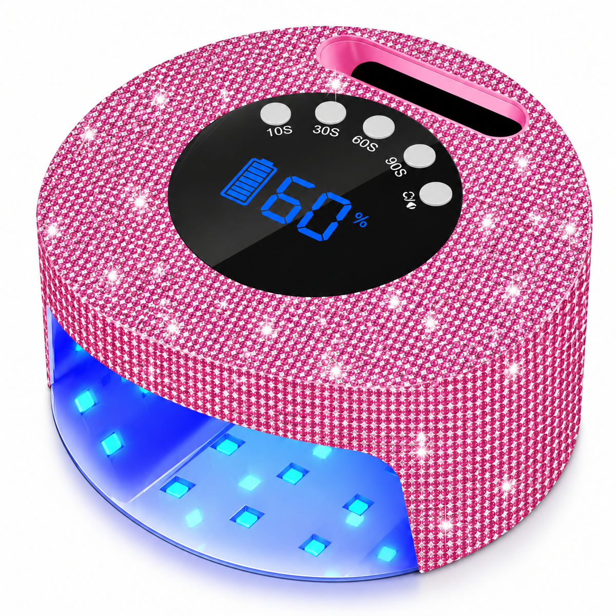 CORDLESS UV/LED LAMP - DIAMOND PINK (ROUND)