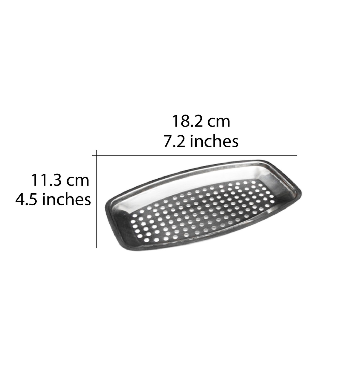 STAINLESS STEEL TRAY WITH HOLES