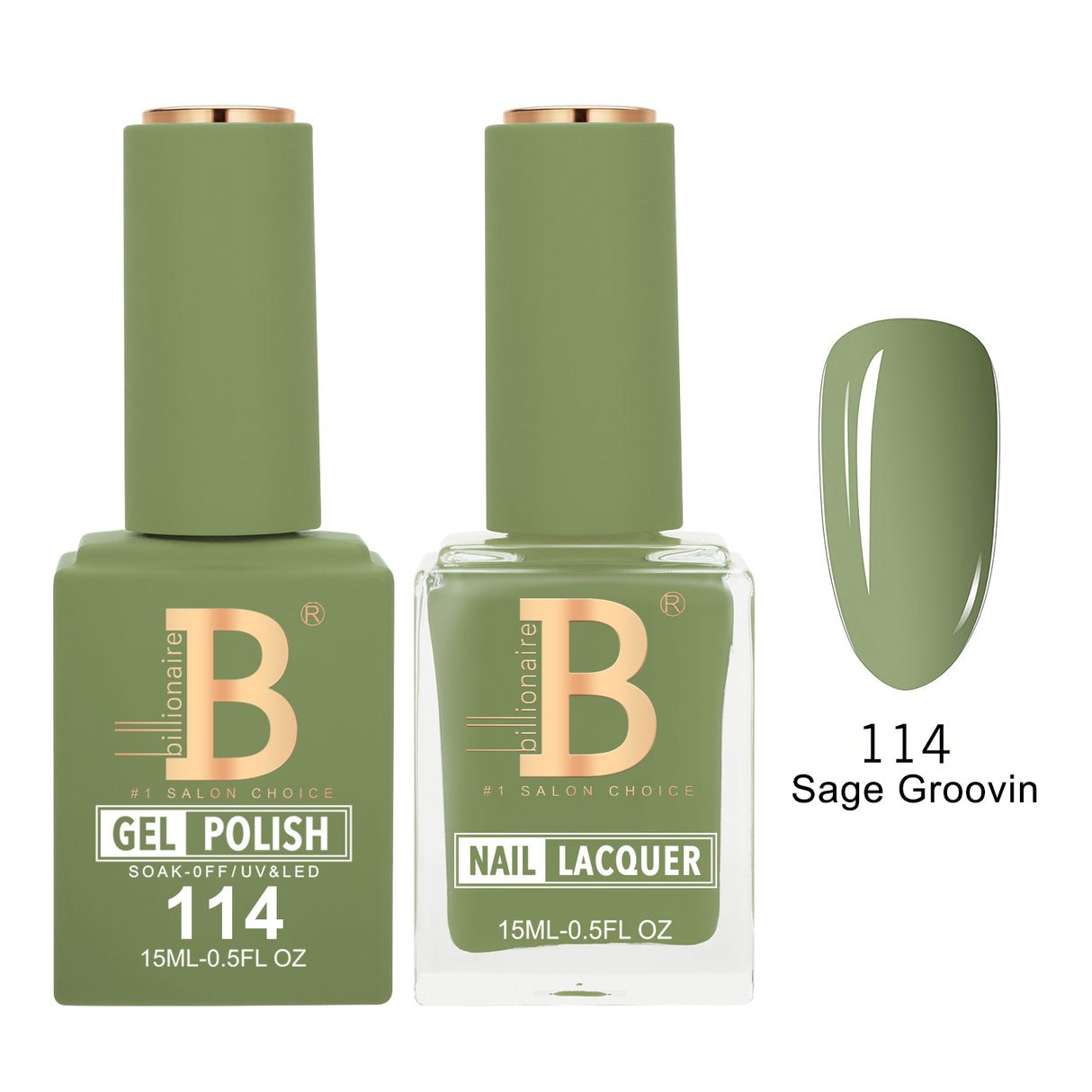 BILLIONAIRE | GEL & LACQUER | IMPERIAL 114 - SAGE GROOVIN