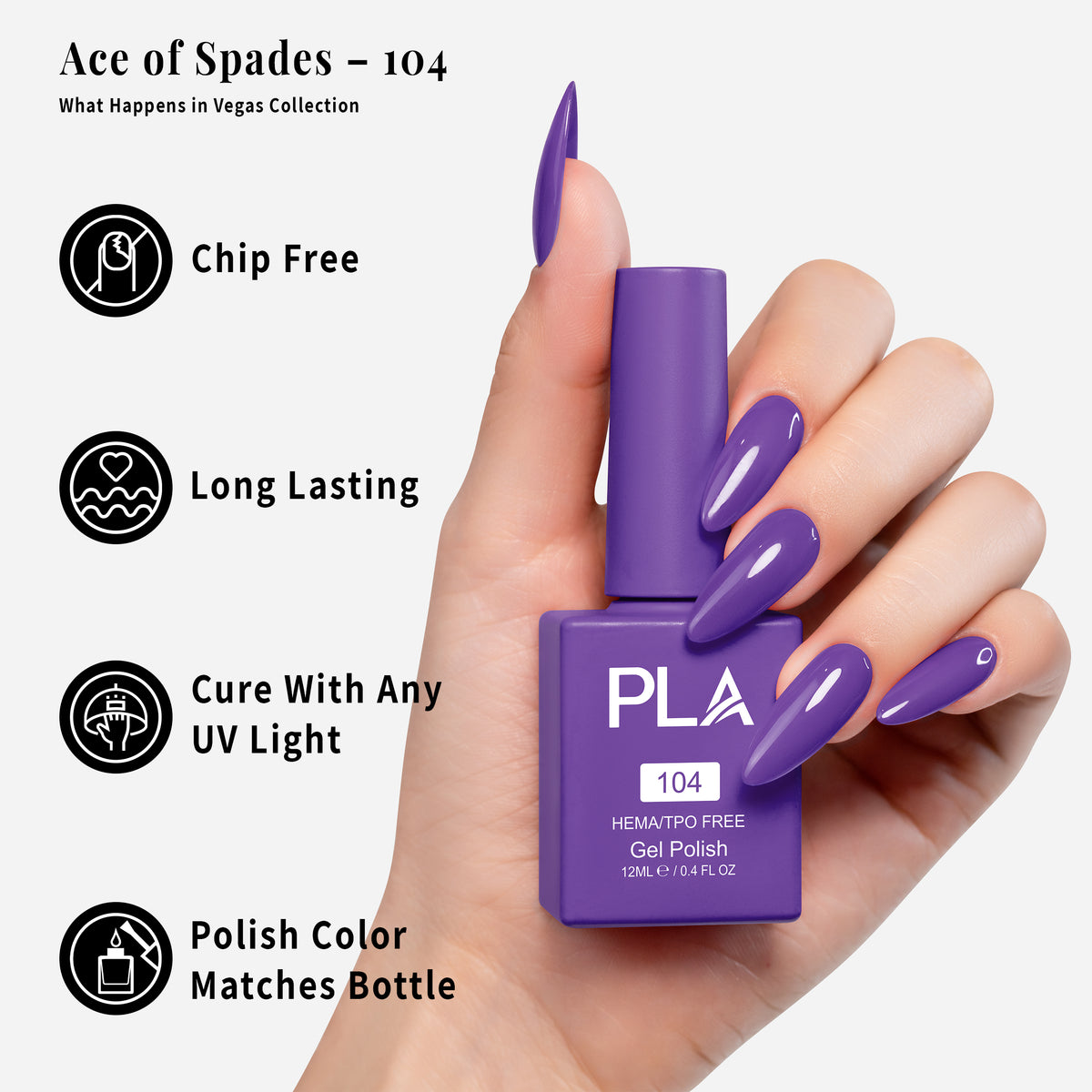 PLA | GEL POLISH | ACE OF SPADES - 104