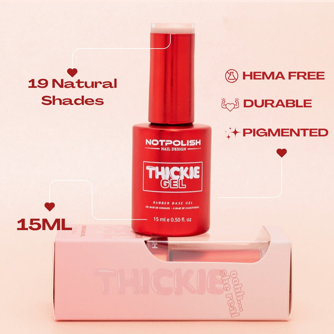 NOT POLISH - THICKIE GEL RUBBER BASE - TG14 BALLERINA - 0.5 OZ
