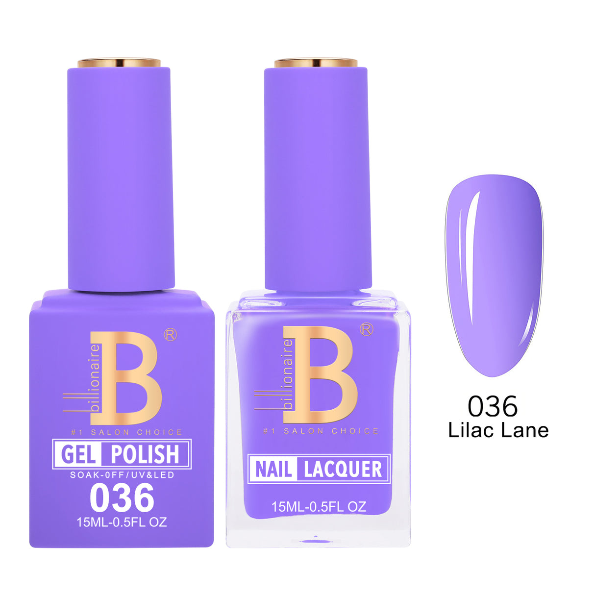 BILLIONAIRE | GEL & LACQUER | IMPERIAL 036 - LILAC LANE