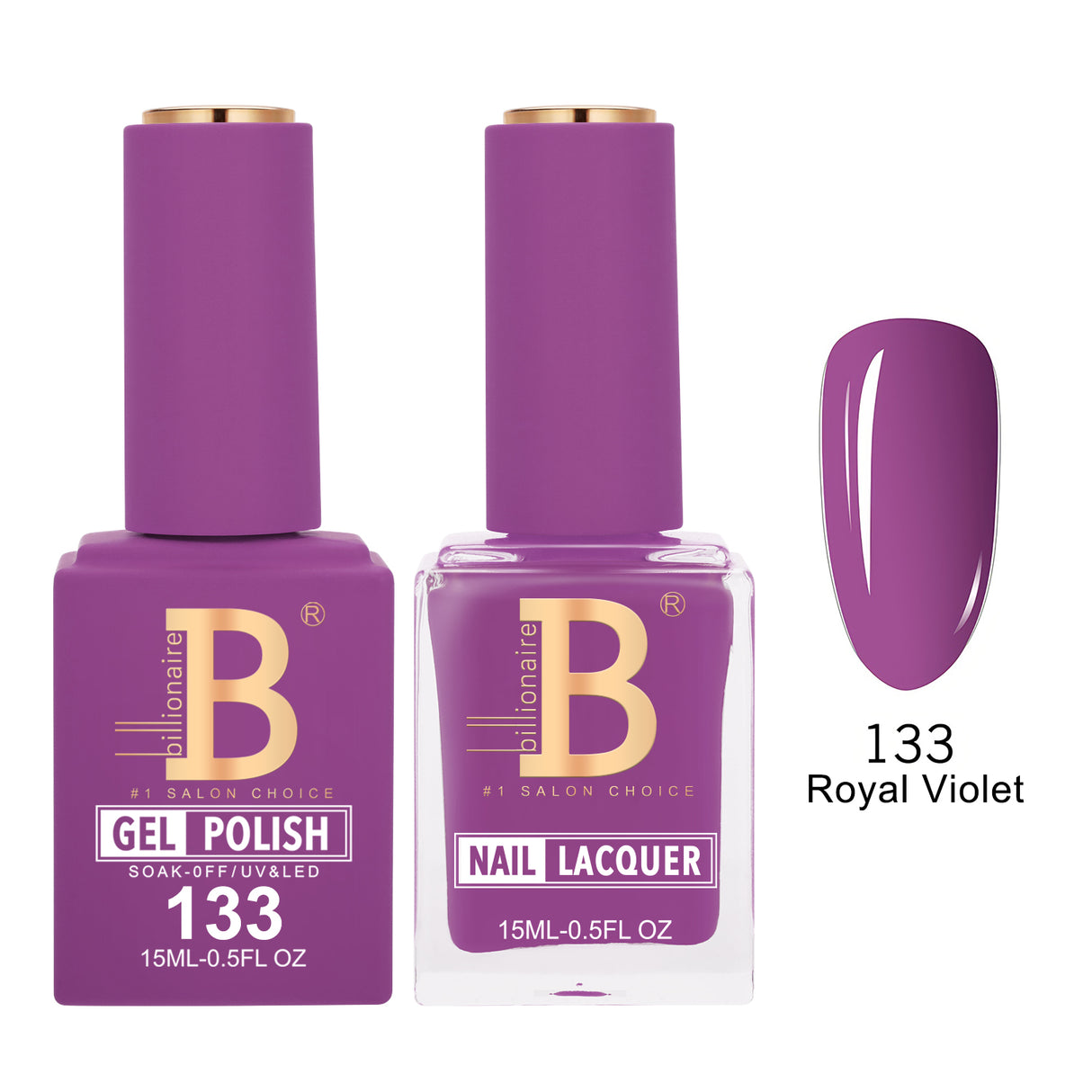 BILLIONAIRE | GEL & LACQUER | IMPERIAL 133 - ROYAL VIOLET