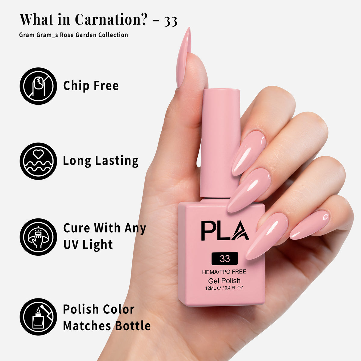 PLA | GEL POLISH | WHAT IN CARNATION? - 33